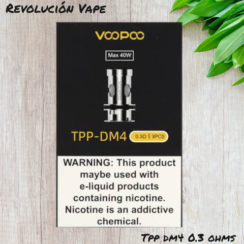 Voopoo Coil TPP-DM3, DM4 0.3  Y 0.15 Ohms