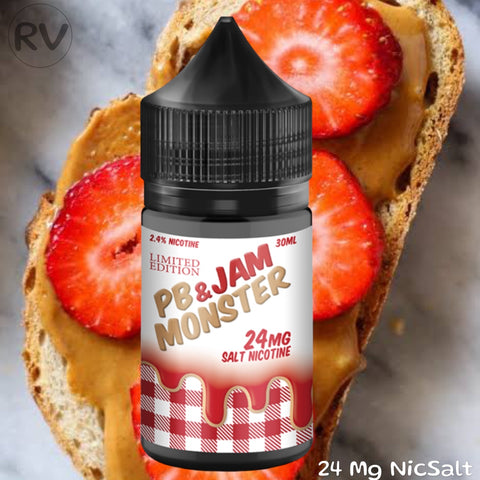 Jam Monster P&B Strawberry 24 Mg