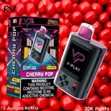 V-PLAY Cherry Pop 20K Puffs + 3 Juegos Retro